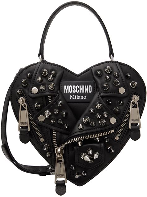 replica moschino biker bag|moschino biker trapezium bag.